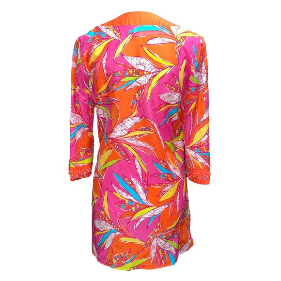 Trina Turk Beaded Vacation Tunic Dress Cover-up XS - Picture 4 of 7